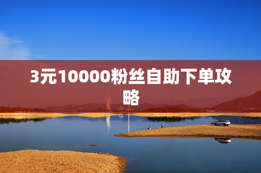 3元10000粉丝自助下单攻略