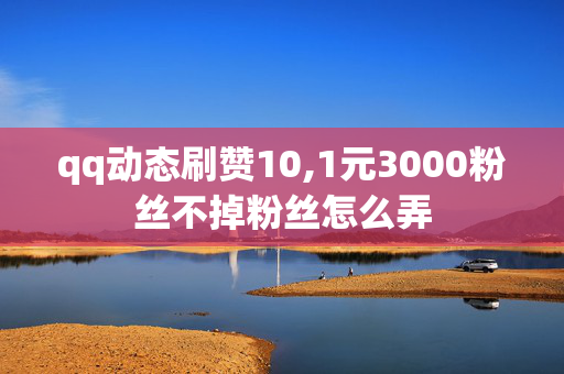 qq动态刷赞10,1元3000粉丝不掉粉丝怎么弄