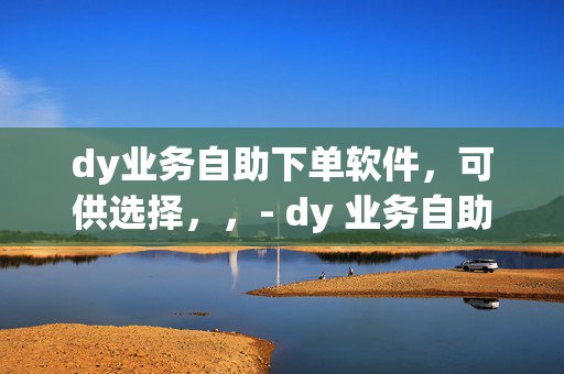 dy业务自助下单软件，可供选择，，- dy 业务自助下单软件，便捷高效的一站式服务平台