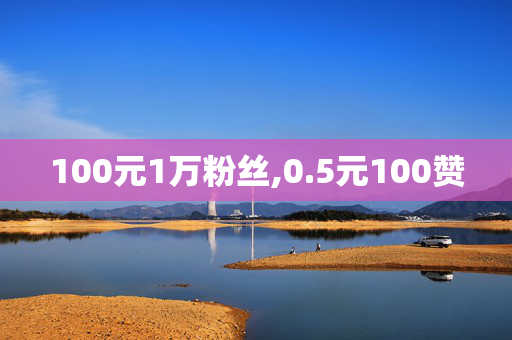 100元1万粉丝,0.5元100赞