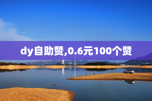 dy自助赞,0.6元100个赞