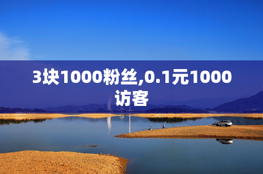 3块1000粉丝,0.1元1000访客