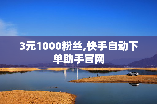 3元1000粉丝,快手自动下单助手官网